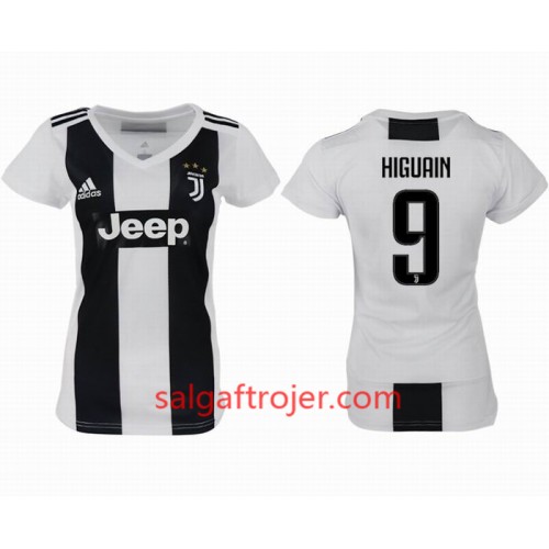 Juventus Fodboldtrøjer HIGUAIN 9 Dame Hjemmebanesæt 2018/19 Kort ærmer Juventus Fodboldtrøjer HIGUAIN 9 Dame Hjemmebanesæt 2018/19 Kort ærmer